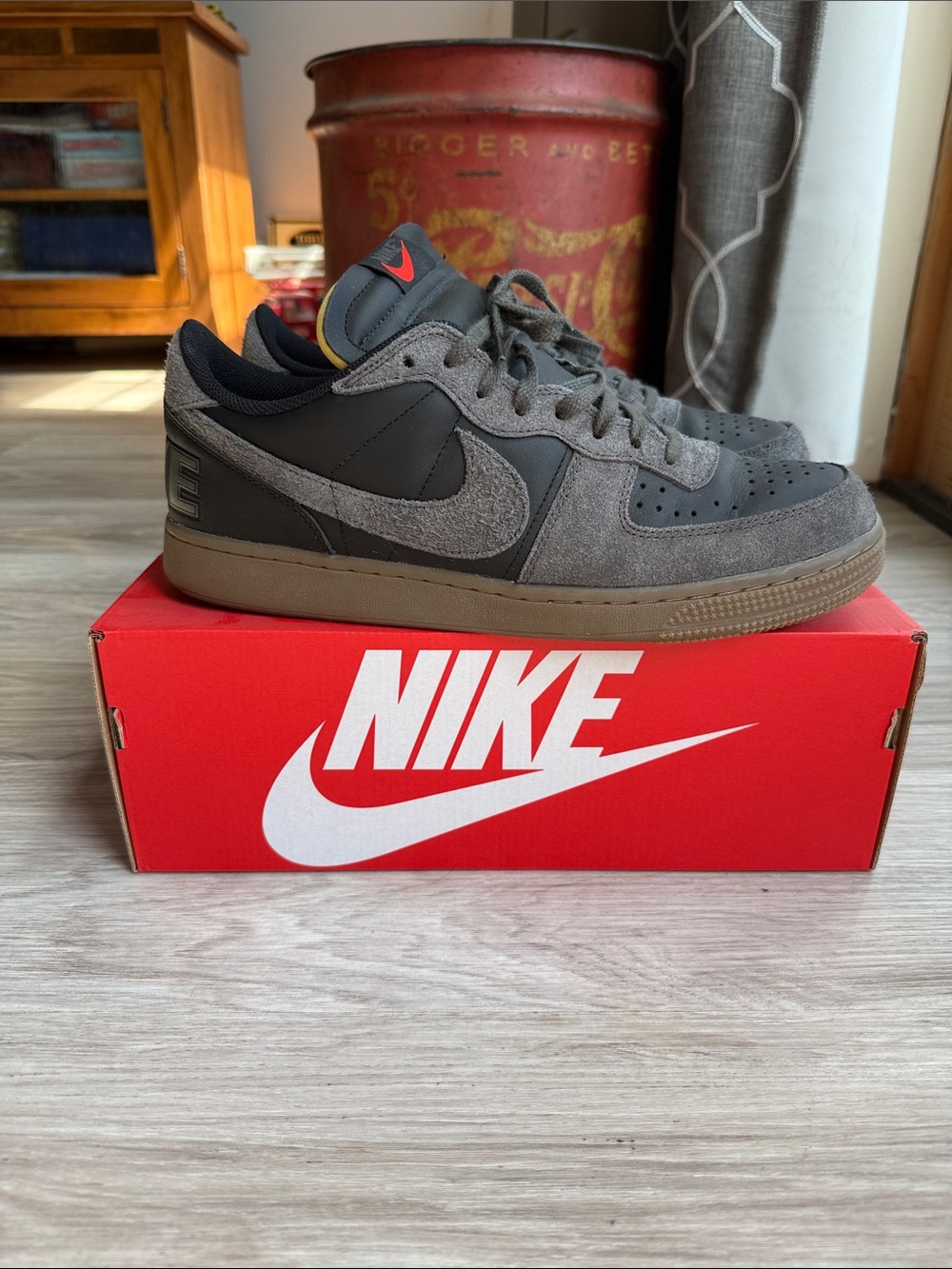 Nike Terminator Low Medium Ash Gum Men’s size 12.5